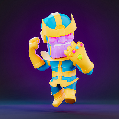 Thanos 3d 3dmodel blender cartoon comicbook comics digitalart marvel marveluniverse modeling sculpt thanos