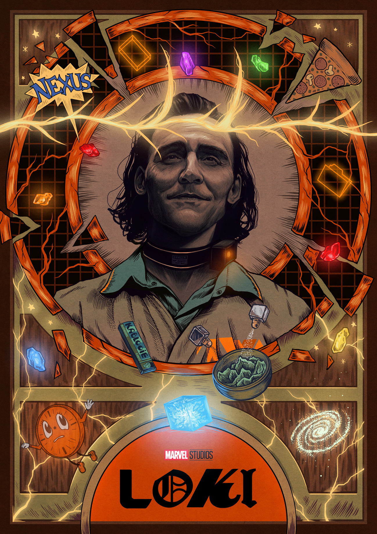 Loki alternative movie poster digital art drawing fan art film poster illustration loki marvel portrait poster poster design tom hiddleston wacom