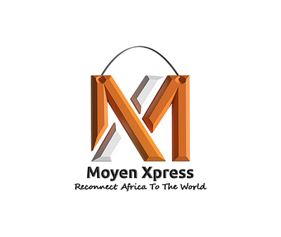 "Moyen Xpress" 3d branding graphic design logo