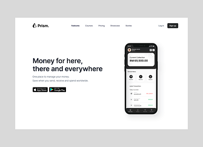 Landing Page - Pay App app branding design figma landing page product designer ui ux