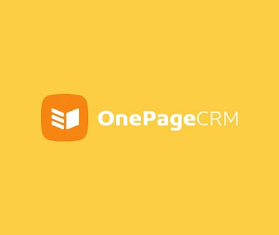 "One Page CRM" 3d logo motion graphics
