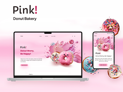 Pink! bakery page pink ui ux www