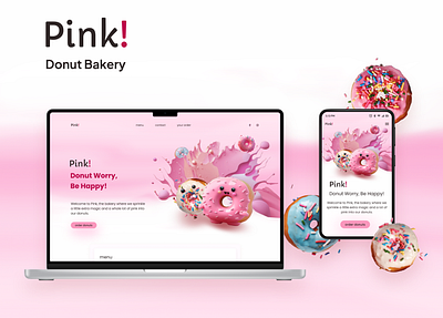 Pink! bakery page pink ui ux www