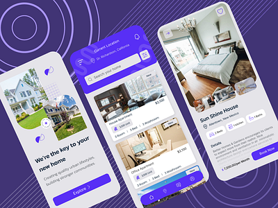 Real Estate Mobile App Design adobexd architecture design designers dreamhome dribbble figma firsttimehomebuyer forsale home investment luxuryhomes property realestate realestateagent realestateinvesting sold ui ux