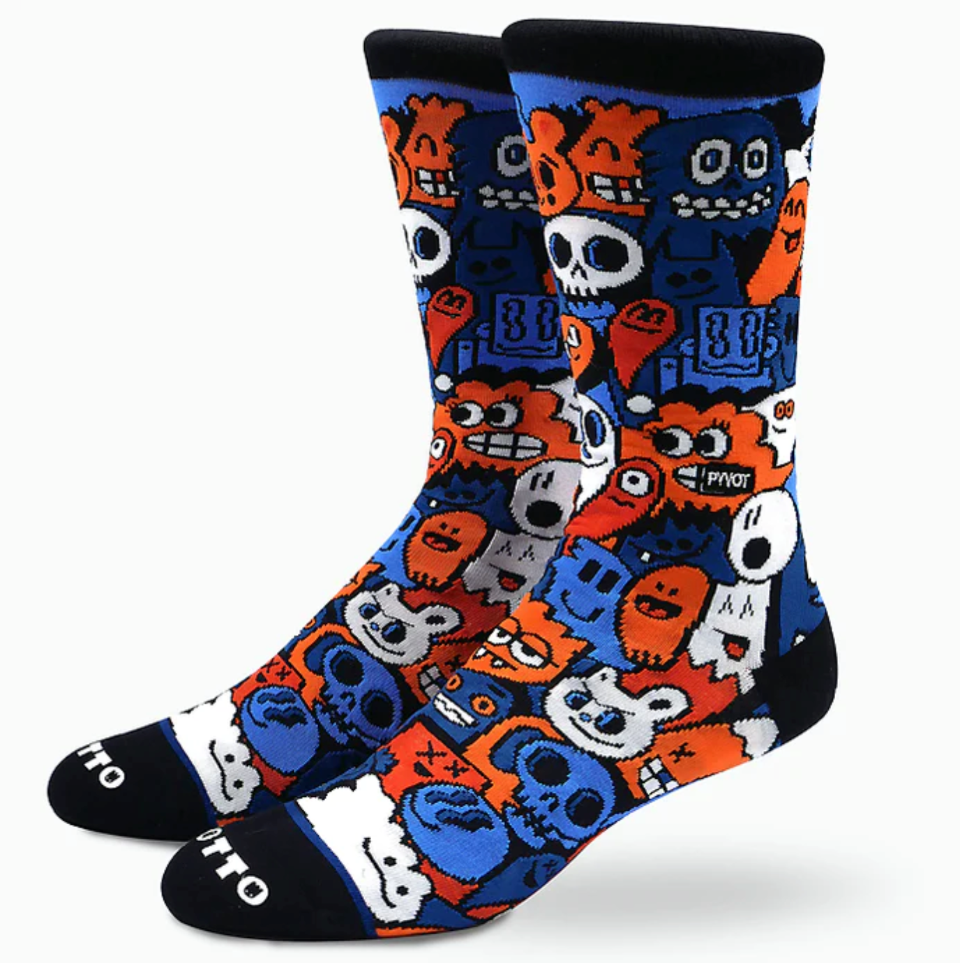 Pyvot Socks x wotto characters cool socks doodles knitted knitwear sock design socks wotto