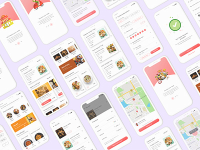 Thali - Restaurant food delivery app - Mobile app design booking delivery food interaction mobile app restaurant schedule subscription ui uiux visual