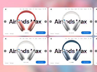 Airpods Max Minimal Shopping UI branding dashboard figma graphic design minimal modernui ui