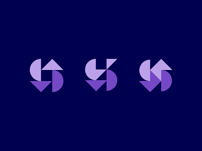 S Lettermark design letter lettermark logo mark s square