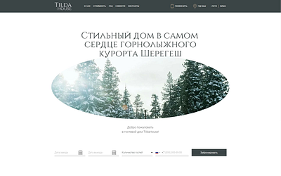 Tilda House design graphic design typography ui ux