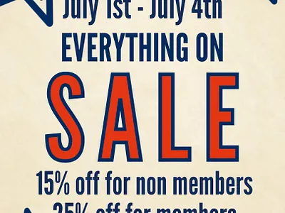 4th of July Special Deals (inSPIRE Rock Indoor Climbing Gym) branding design drawing freehand graphic design illustration procreate