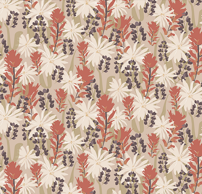 Cali Wildflowers apparel design illustration pattern surface pattern design textiles