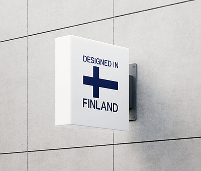 Designed in Finland logo branding design finland