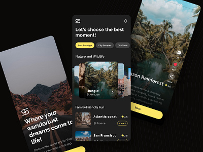 Trip application app mobile ui uiux ux