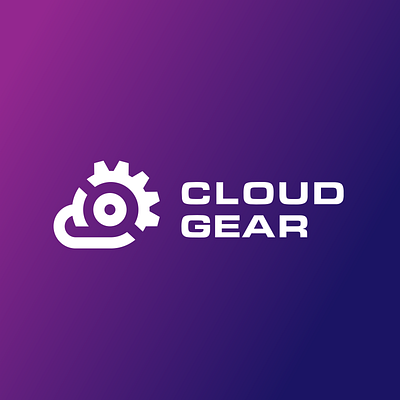 Cloud Gear 2023 branding cloud gear inspiration it logo logotype scifi template