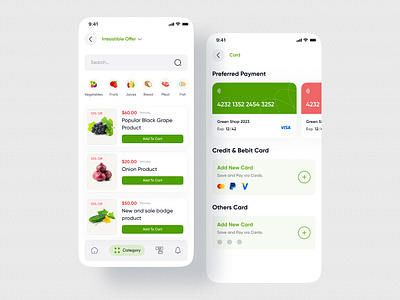 Grocery App UI Kit app app design design ecommerce ecommerce app figma food app grocery grocery app online shop product ui ui design ui kit ui ux design ui8 uiuxdesign