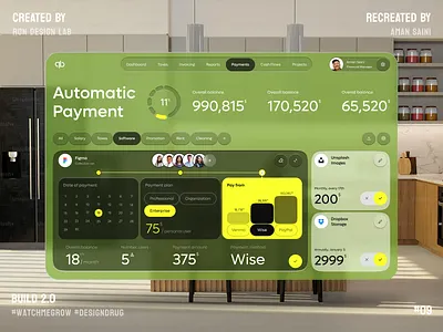 Finance Service Management | Spatial UI | Build 2.0 | Day 09 90 day ui challange apple design skeumorphic spatial ui ui ux