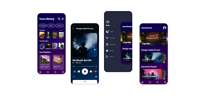 Music App app design mobile design ui ui design ux ux design web design