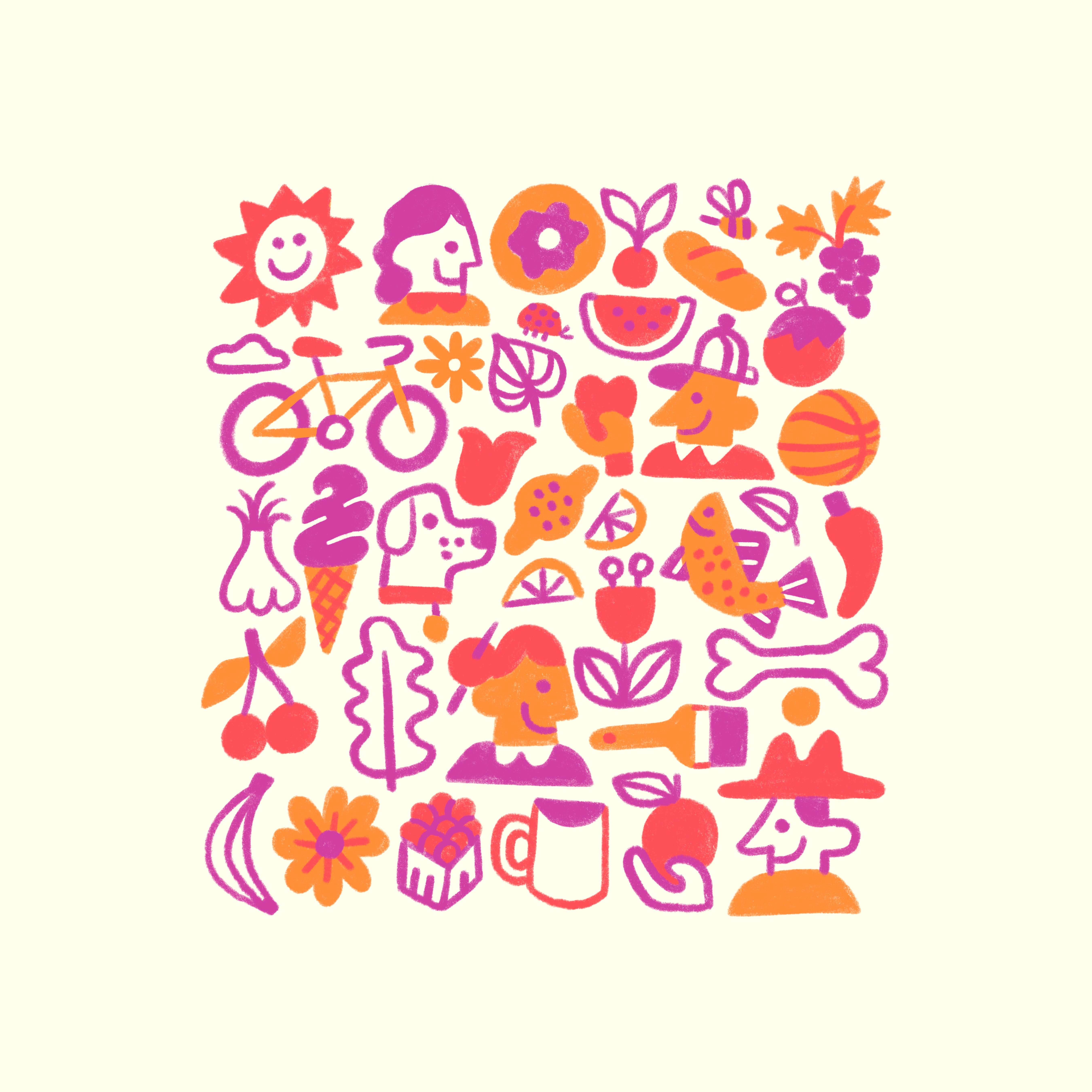 Farmer's Market farm farmers flowers food fruit happy local market people produce vegetables