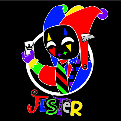 Logo do meu canal nerd - Jester branding design graphic design identidade visual illustration logo vector