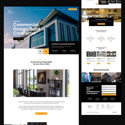 Interior Landing Page branding construction website design exterior website design graphic design interior landing page interior web design interior website design landing page ui ux web design