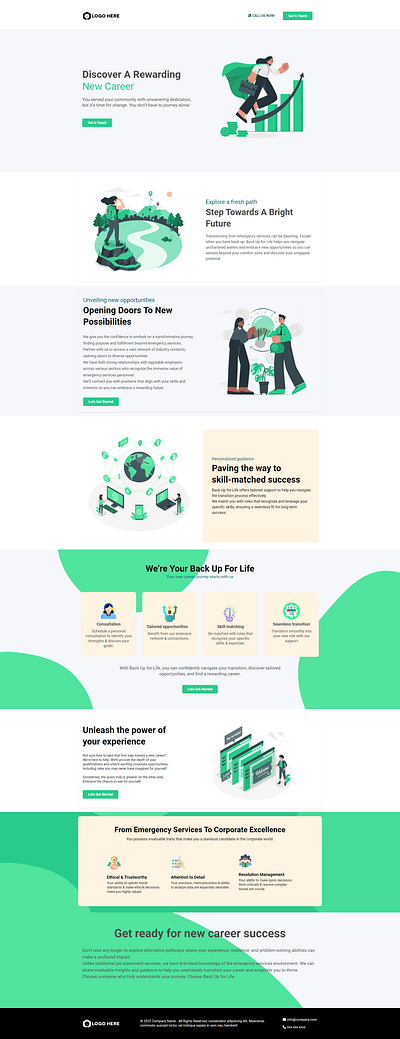 Minimalist Job Finder Website branding design graphic design illustration typography ui ux vector