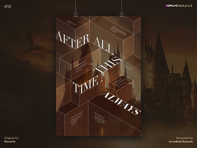 After all this time? | Isometric Poster build colour scheme design designdrug figma graphic design harry potter illustration interface isometric mockup quotes recreate typography