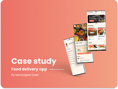 Case Study of A Food Delivery app app branding design logo typography ux