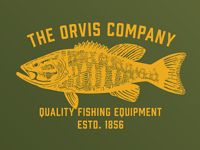 But first, a bass. apparel graphics branding fly fishing graphic design logo orvis smallmouth bass tee shirt