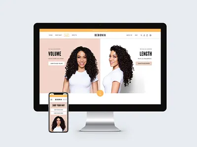 Bebonia E-Commerce Website Design branding design ui web web design website design