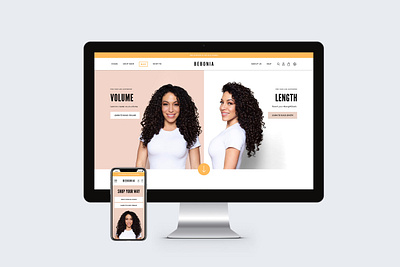 Bebonia E-Commerce Website Design branding design ui web web design website design