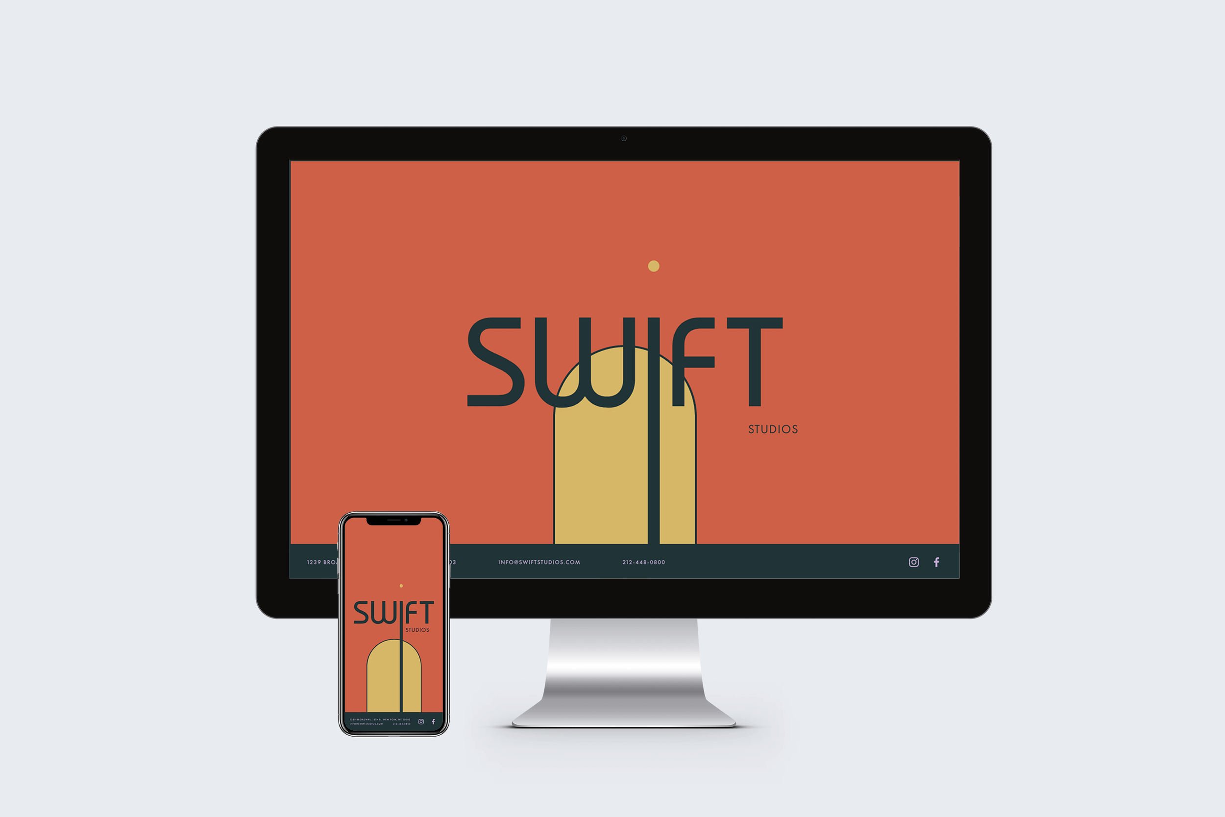 Swift Studios Brand + Website Design branding design landing page ui web design website design