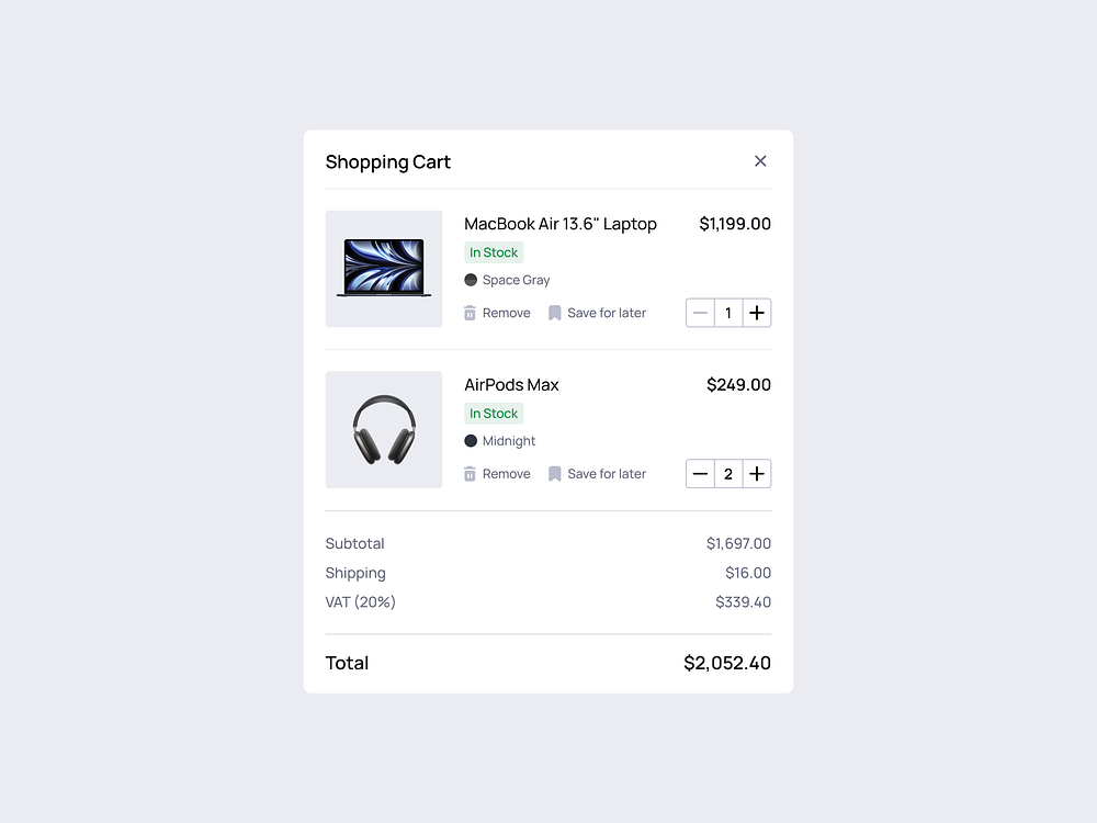 Browse thousands of Cart UI images for design inspiration | Dribbble