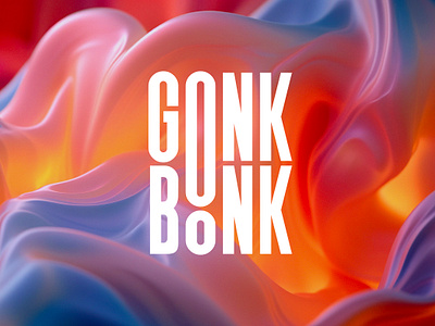 GONKBONK logo design bonk brand branding collectors community design exclamation gonk icon letter lettering logo oo pop culture smart technology timeless trend web3 wordmark