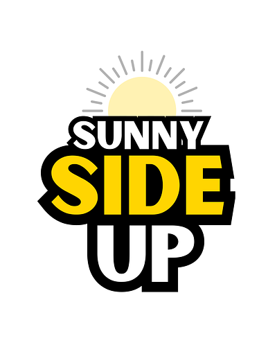 Sunny Side Up ai artistic graphic design logo tshirt vector