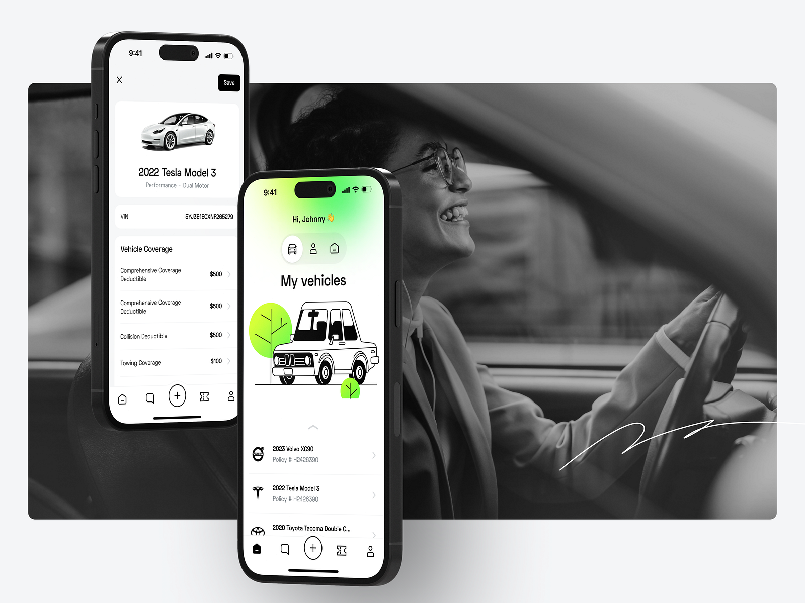 Insurance App UI by Alex Matyushenok on Dribbble