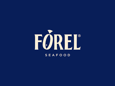 Forel Seafood - Logotype bishkek branding fish graphic design kyrgyzstan logo restaurant seafood vector