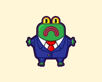 Big Boss Frog (Sapão) design graphic design illustration