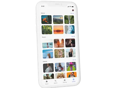 Gallery UI Design design ui