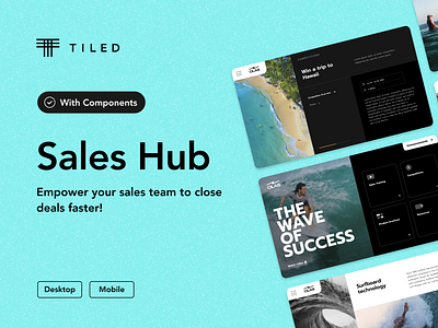 Sales Hub dynamic interactive microapp no code presentation sales hub template