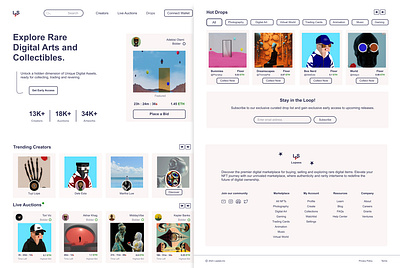 LPS. NFT Marketplace website design branding design graphic design landing page nft marketplace website design website design