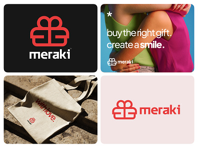 Meraki™ | Gift Sharing Service artwork branding design graphic design illustration logo strategy typography vector