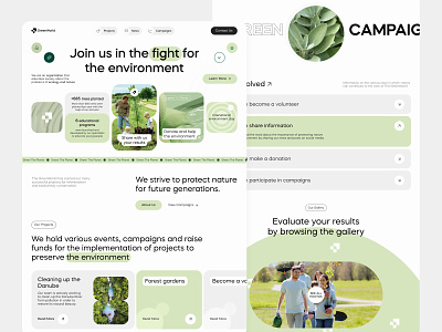 Green World Landing Page air pollution alternative energy climate change eco activists eco friendly ecology environment protection greenery landing page minimal modern design planet protection recycle recycling saas startup ui ux web application webdesign website design