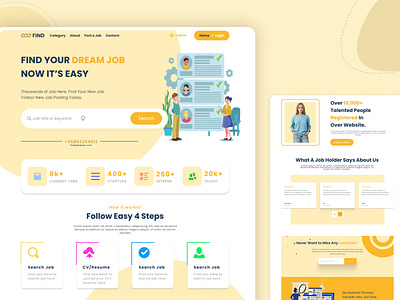 Staffing Solution branding design graphic design illustration landing page logo motion graphics typography ui uiux ux vector