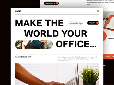 Productivity accessories website app concept design e commerce productivity accessories website redesign ui ux web website