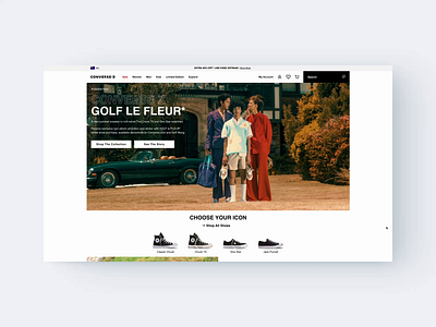 Converse Australia Homepage Design e commerce ecommerce magento product design ui ux web design
