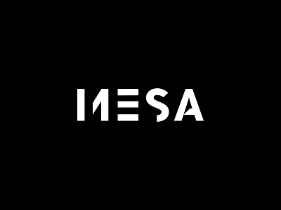 Mesa Wordmark brand brand identity branding clean figma logo logotype mark minimal minimalism sharp simple type wordmark