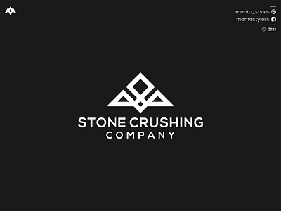 STONE CRUSHING COMPANY branding design graphic design icon letter logo minimal