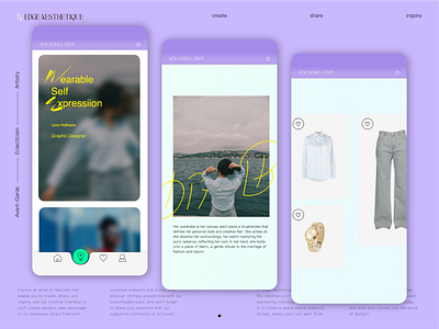 Designer Apparel E-Shop: UI Showcase app branding clothes concept creation design e commerce fashion figma flat graphic design logo logo design typography ui ux