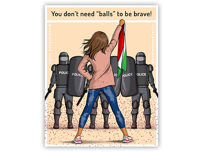 You don't need balls! activism clothes empowerment fashion fashion illustration feminism illustration