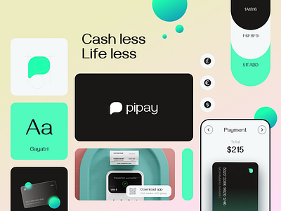 Pipay - Payment Branding brand guideline brand identity branding company corporate design digital e wallet graphic design layout logo logo designer logo maker minimalist money payment simple wallet wallet logo